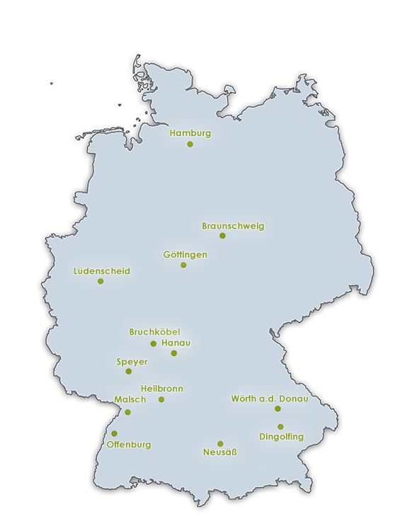 Partnerstandorte Deutschland cargomando Kuriernetzwerk